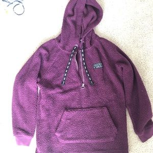 PINK Sherpa hoodie
